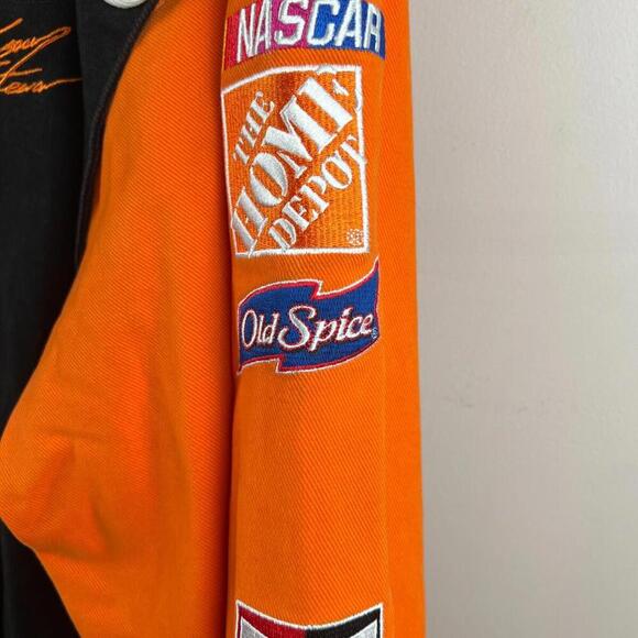 Chase Authentics Tony Stewart NASCAR Home Depot Jacket XL Black Orange Embroider - Picture 6 of 9